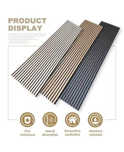 Akustične ploče od drvenih letvica s visokom učinkovitom apsorpcijom zvuka